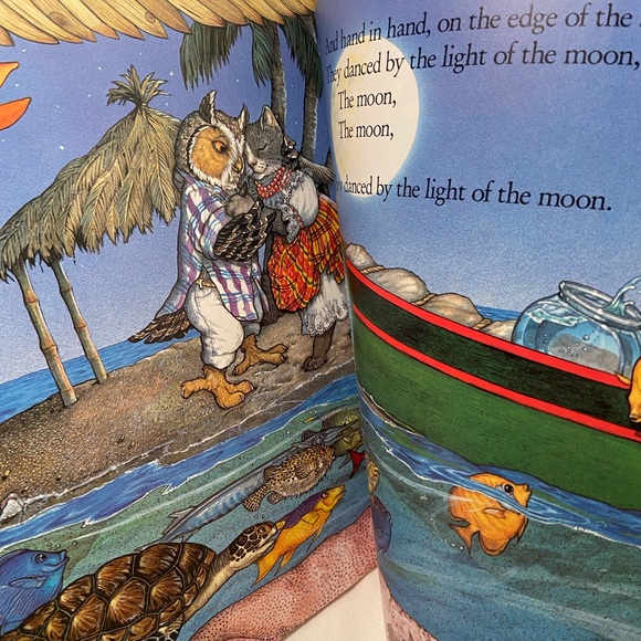 The Owl And The Pussycat Edward Lear Jan Brett  BOOK 1991 Caribbean cat Pictures - Picture 12 of 15